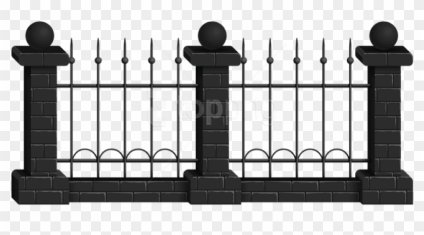 Free Png Download Black Fence Clipart Png Photo Png - Illustration Transparent Png #2455426