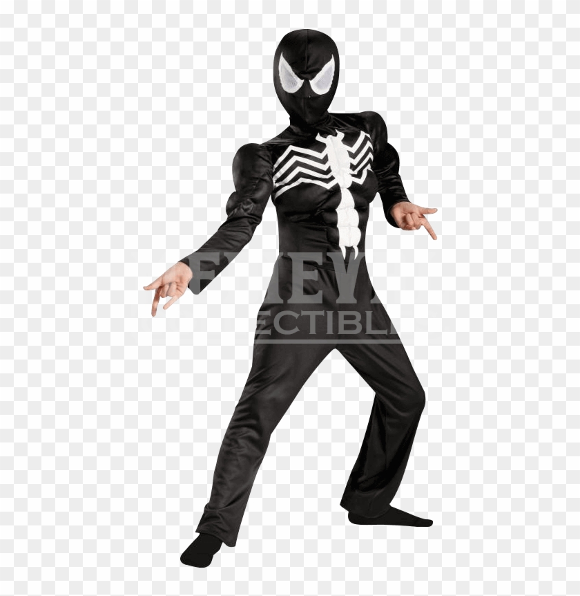 Kids Deluxe Spider Man Venom Costume - Spiderman Black Costume Clipart #2455427