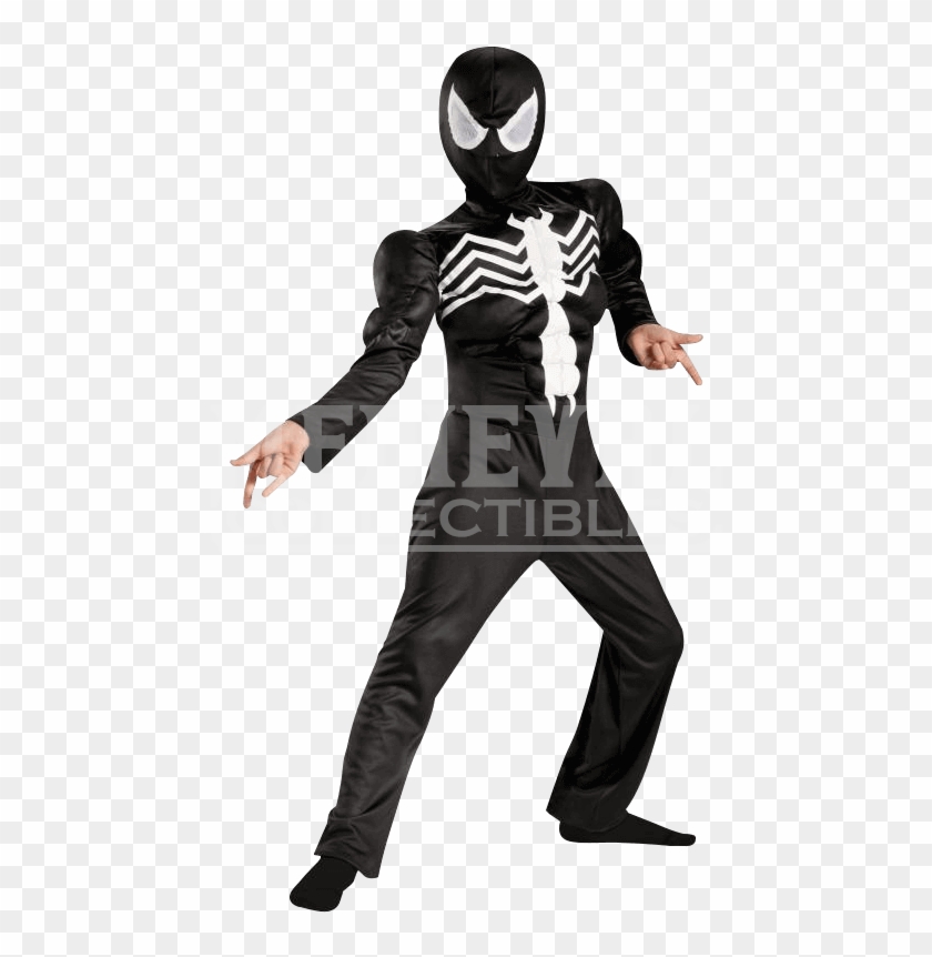 Kids Deluxe Spider Man Venom Costume - Spiderman Black Costume Clipart