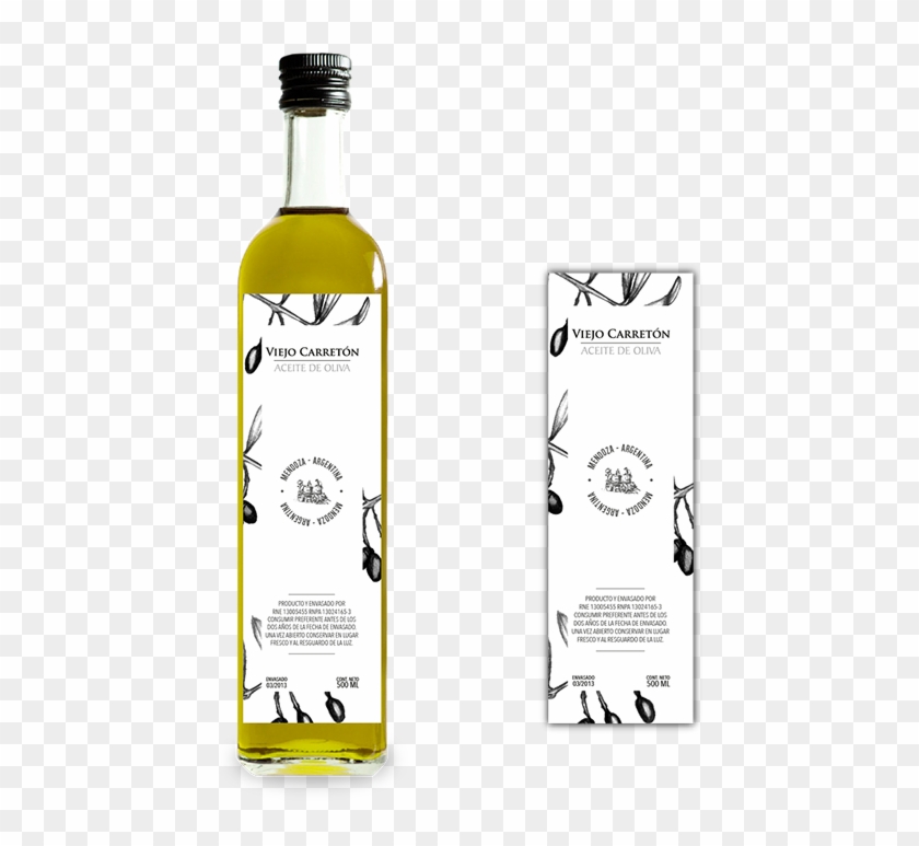 #aceite De #oliva Viejo Carretón #olive #oil #bottle - Glass Bottle Clipart #2455498