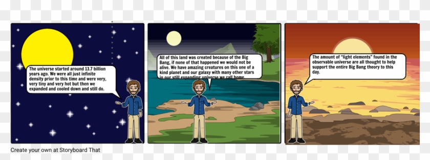 Theory Of Big Bang - Cartoon Clipart #2455700