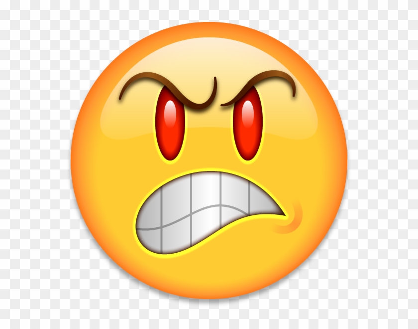 Very Angry Emoji - Angry Emoji Transparent Background Clipart