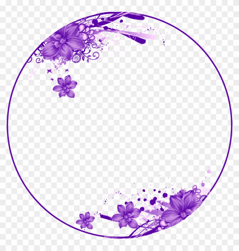 Frame Blue Flower Png Clipart #2456006