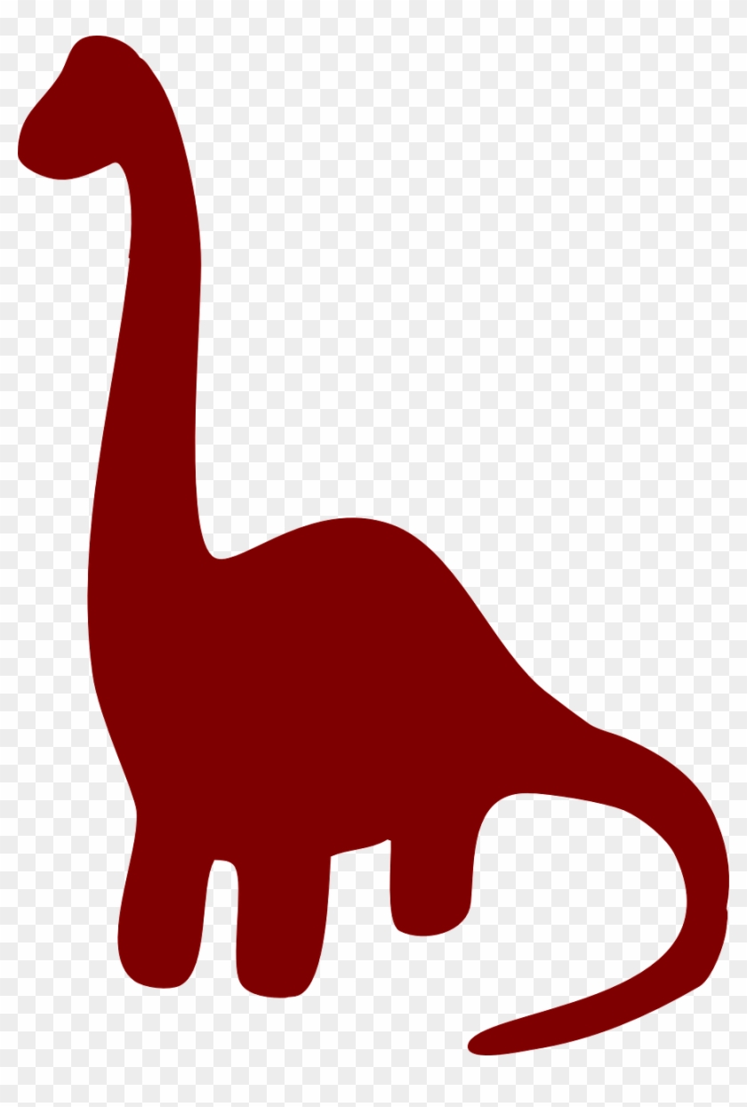 Vector - Long Neck Dinosaur Clipart - Png Download