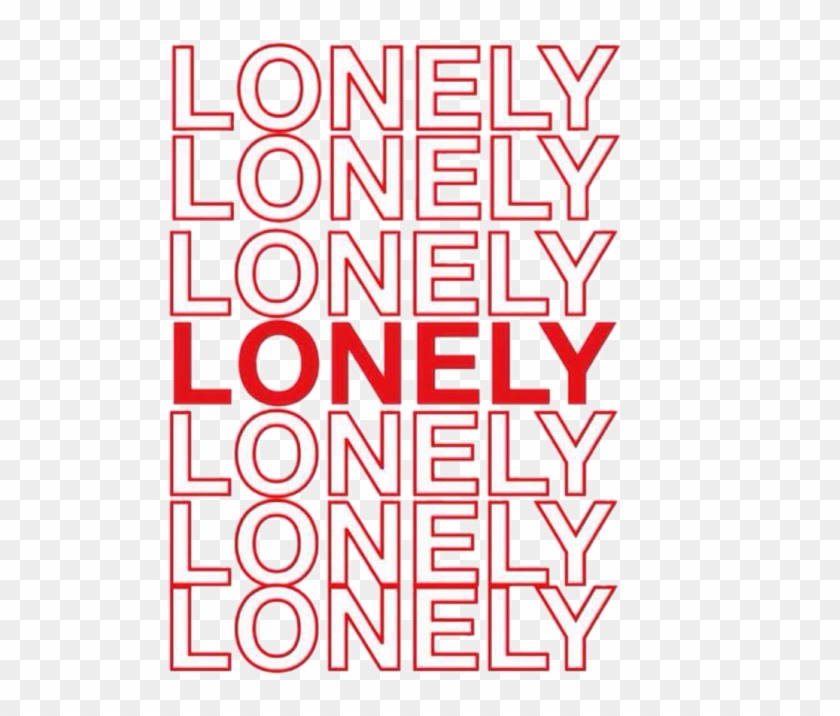 Tumblr Aesthetic Alone Text Red Sad Freetoedit - Carmine Clipart