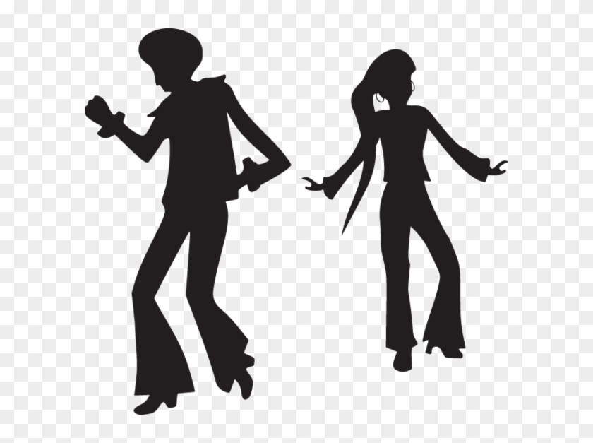Silhouette Of Man And Woman Dancing A Swing, Lindy - Disco Dancer Silhouette Png Clipart #2456436