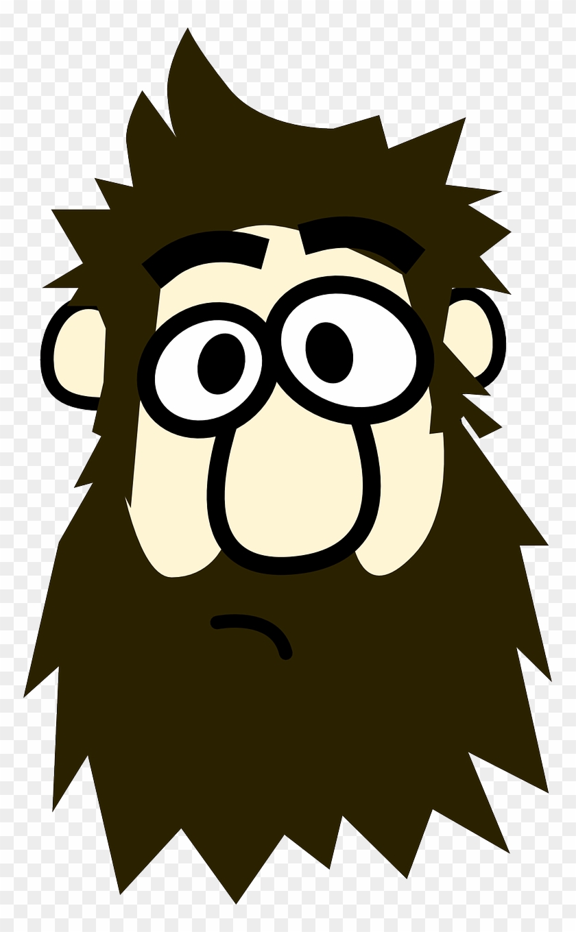 Beard Clipart - Man With Beard Cartoon - Png Download #2456555