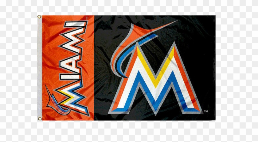 Miami Marlins Flag - 2017 Miami Marlins Logo Clipart #2457625