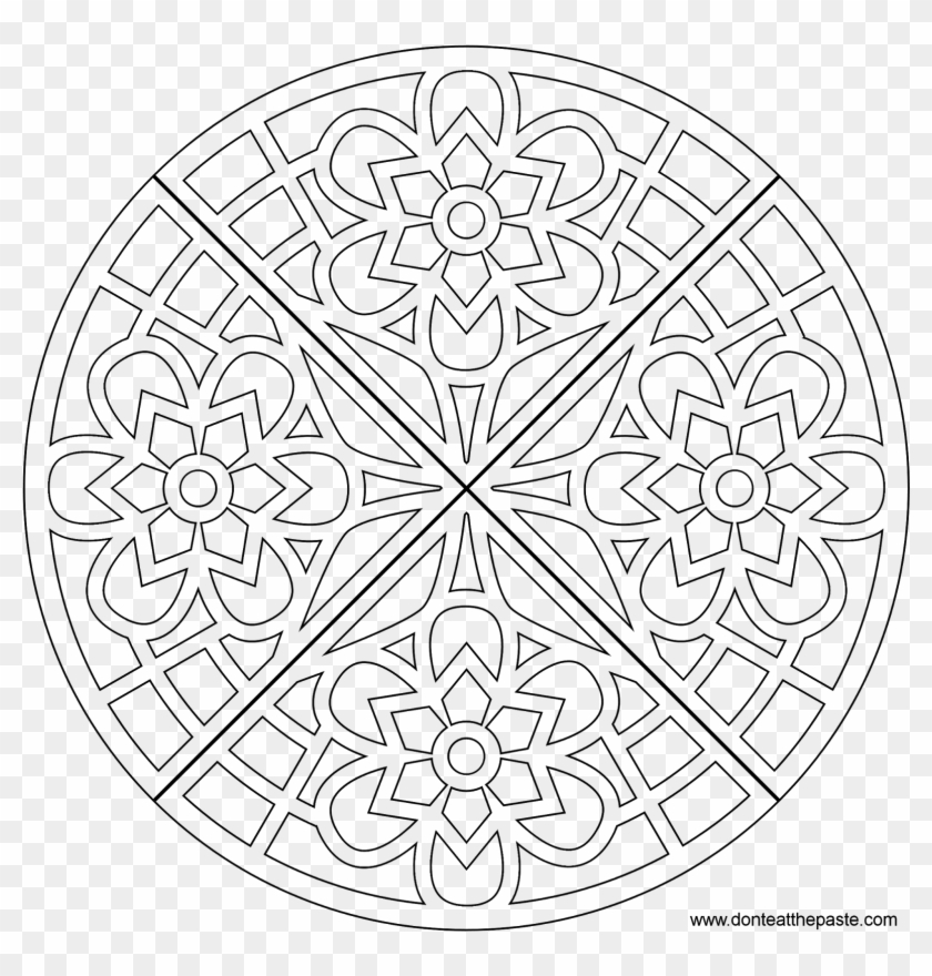 Did Kindergarten Optical Illusion Coloring Pages 131 - Mandalas To Color Clipart