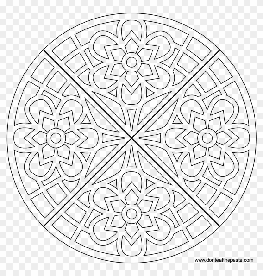 Did Kindergarten Optical Illusion Coloring Pages 131 - Mandalas To Color Clipart #2457799