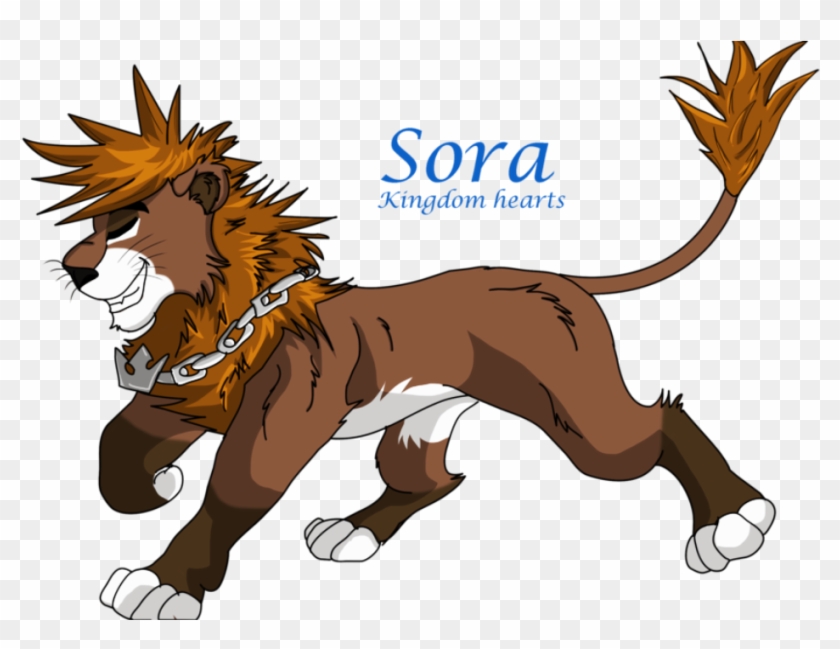 Sora Kingdom Hearts-qw121 - Sora Kingdom Hearts Lion Clipart #2458396