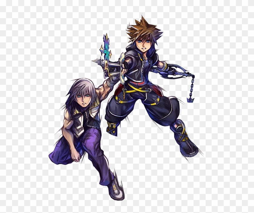 Kingdom Hearts Ii, Kingdom Hearts Games, Kingdom Hearts - Kingdom Hearts Sora And Riku Clipart