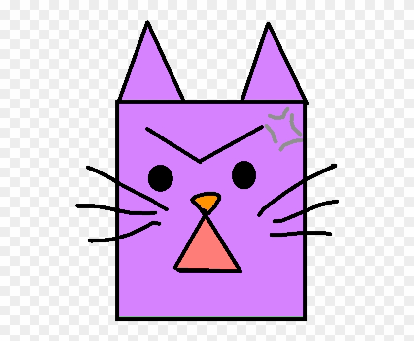 Catty - Angry - Cube Shaped Objects Clipart - Png Download