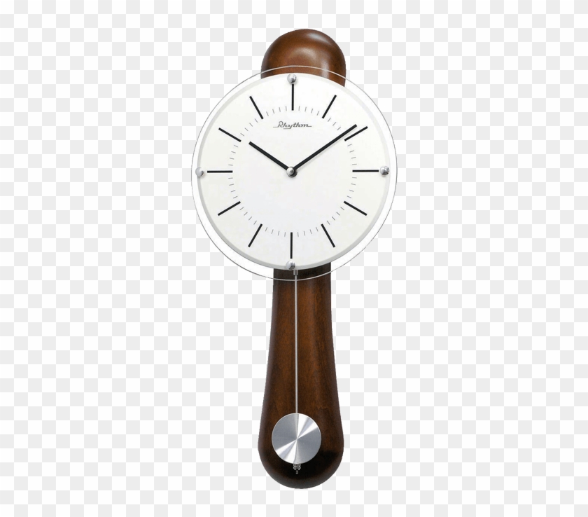 Wooden Pendulum Wall Clock - Quartz Clock Clipart