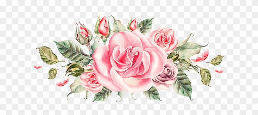 Bouquet Vector Rose Watercolor - Peony Flower Clip Art - Png Download #2458816