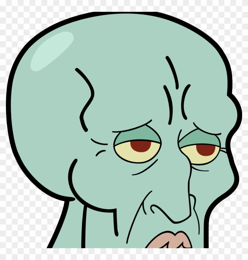 Handsome Squidward , Png Download - Handsome Squidward Sticker Clipart