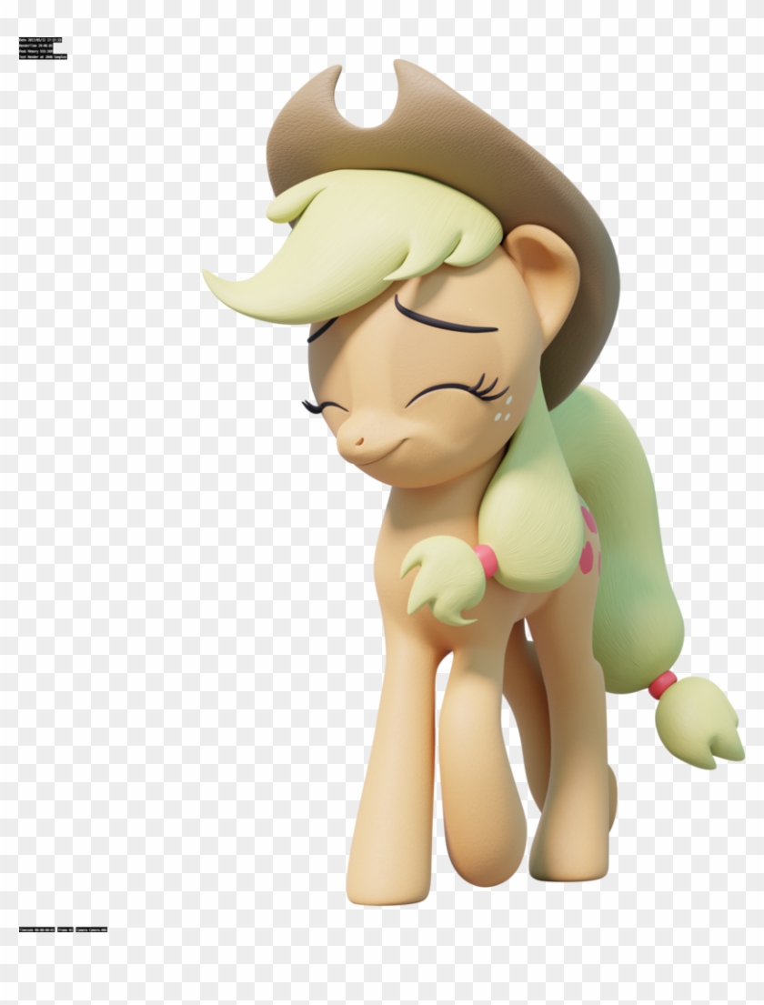 D Model Applejack - Cartoon Clipart