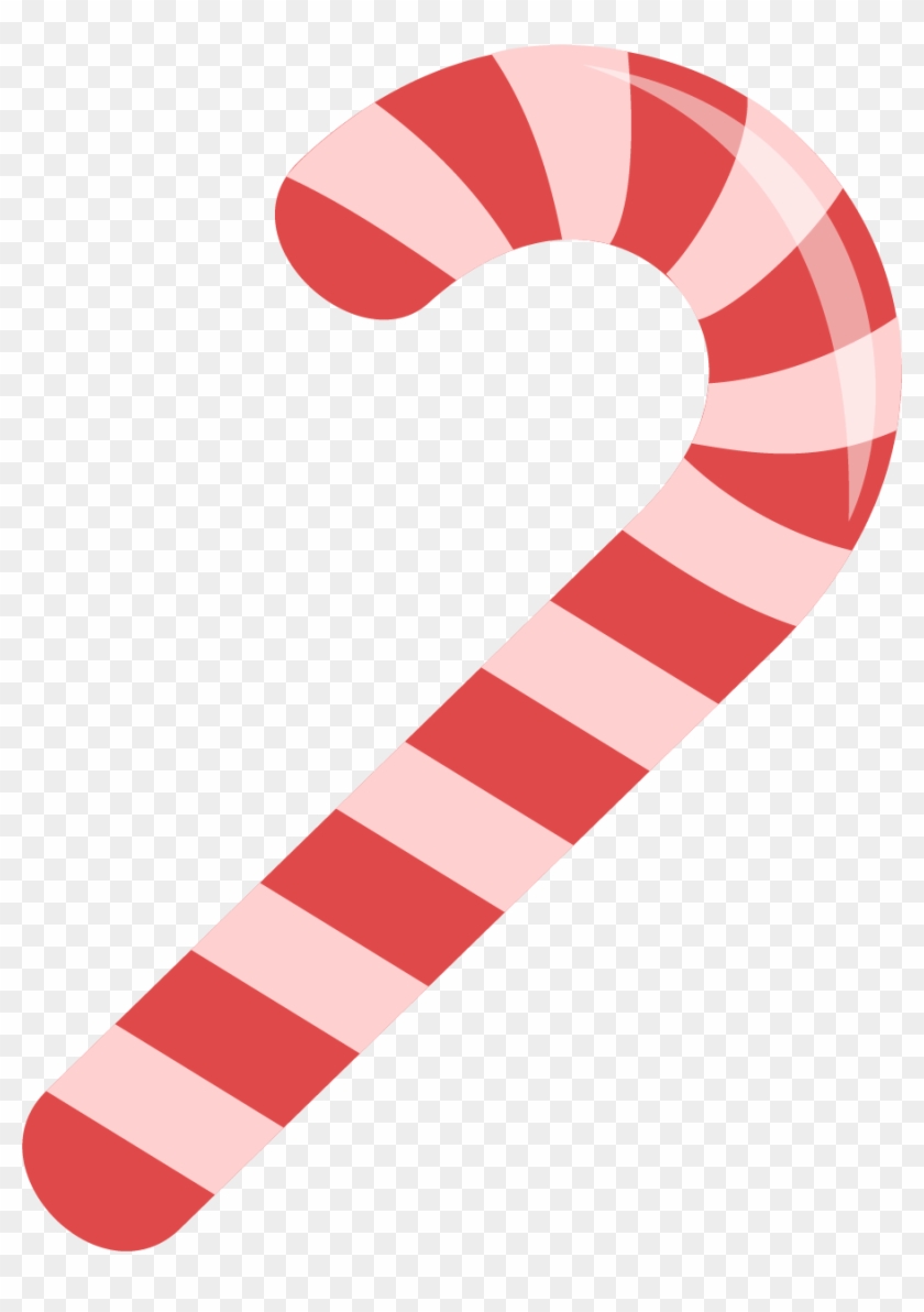Lollipop Candy Cane Sugar - Pink Candy Cane Cartoon Clipart