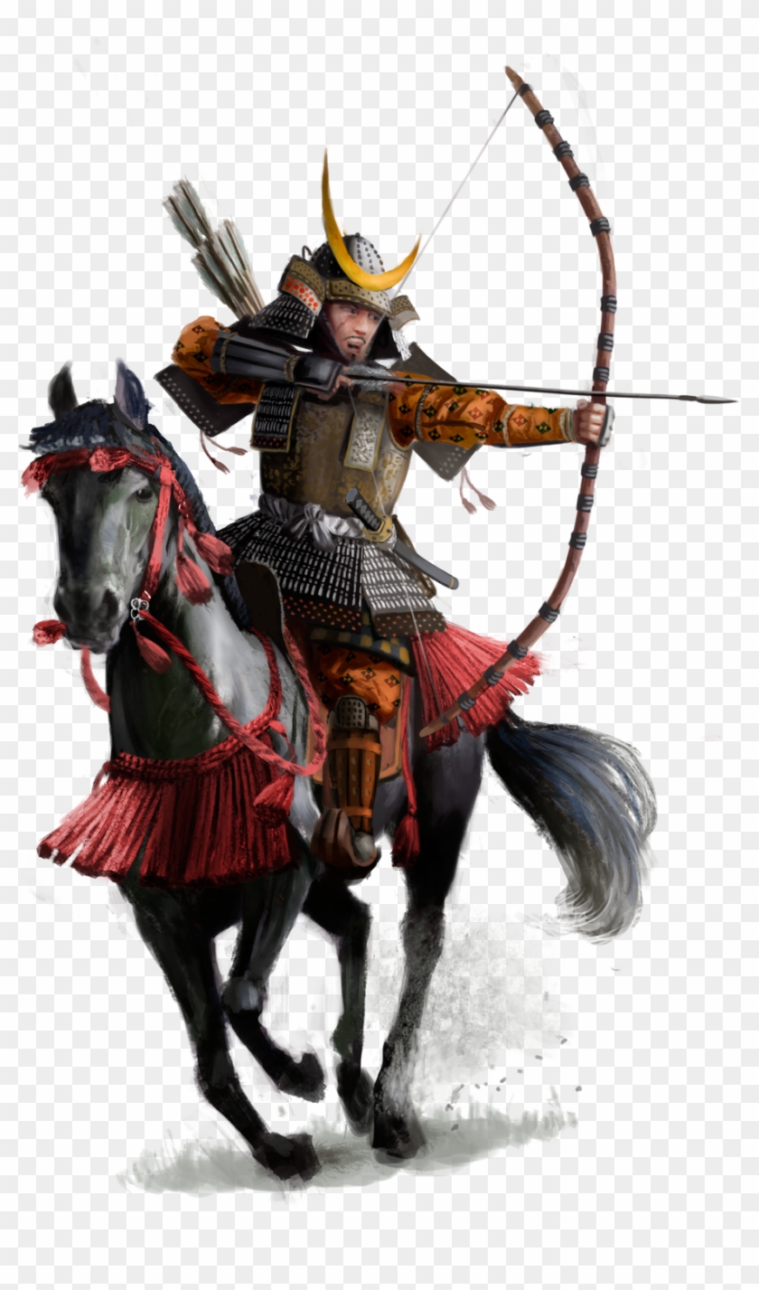 Jinete Samurai Arco - Jinete Samurai Clipart #2459802