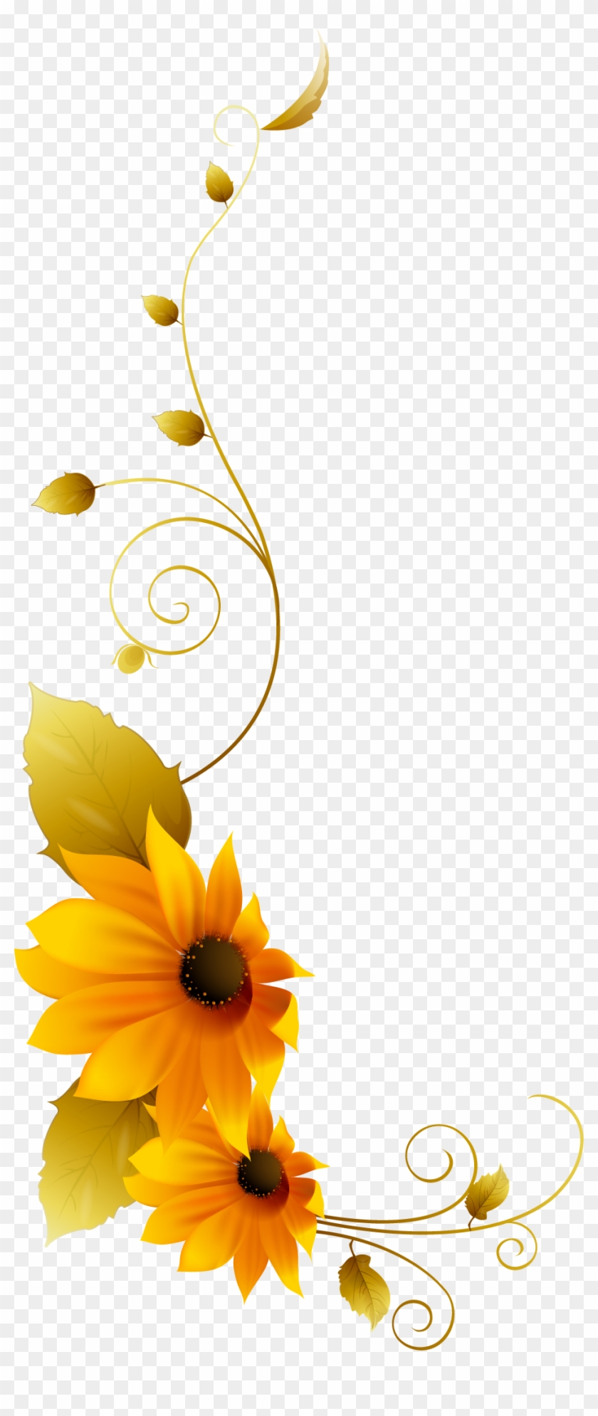 Sunflowers Png Vine - Black-eyed Susan Clipart