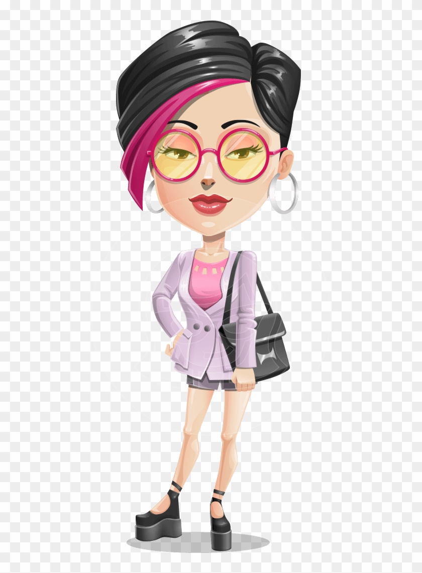 Milly Bold The Hipster - Cartoon Clipart #2460228