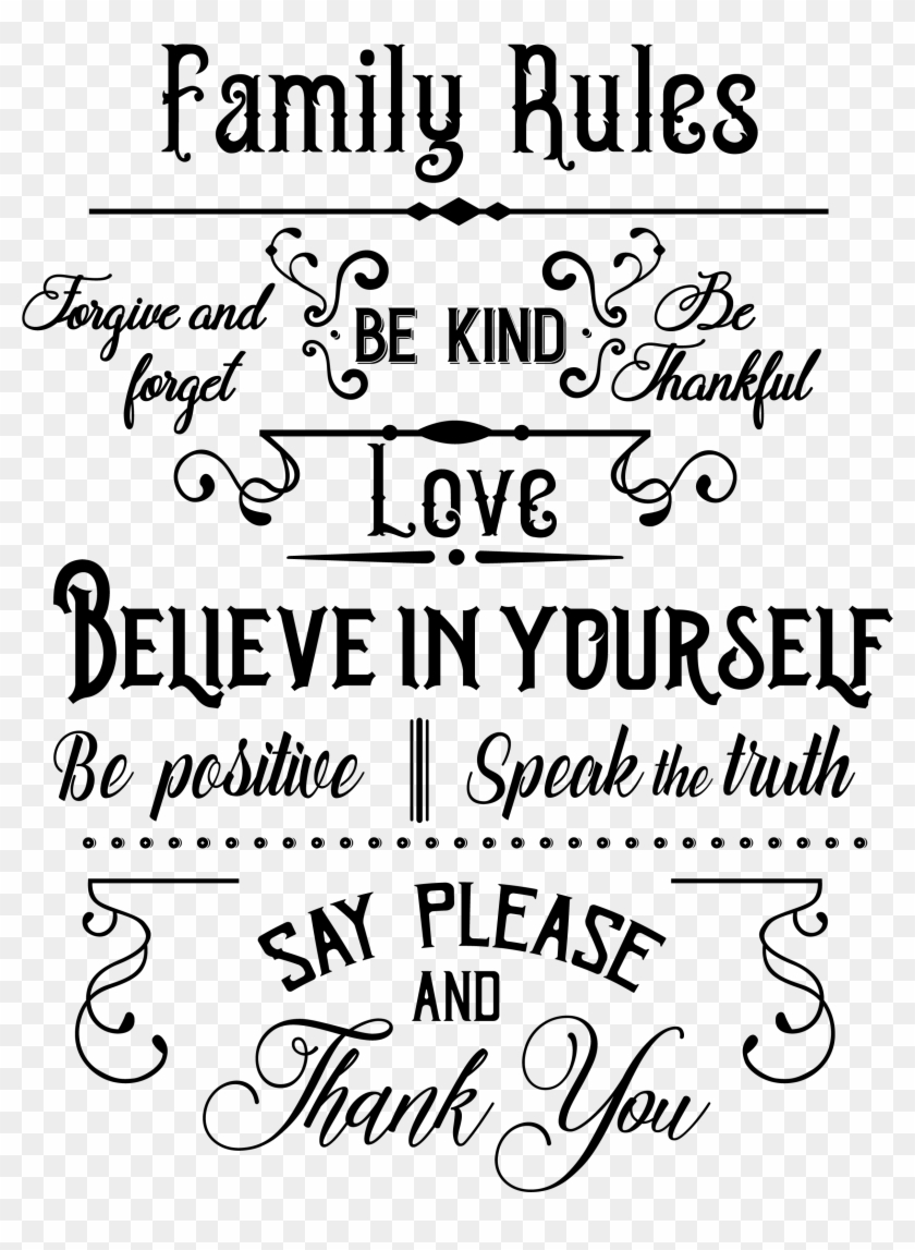 Family Svg Subway Art - Calligraphy Clipart