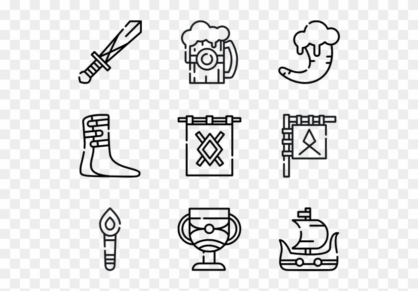 Thor Vector Viking Hammer Clipart #2460781
