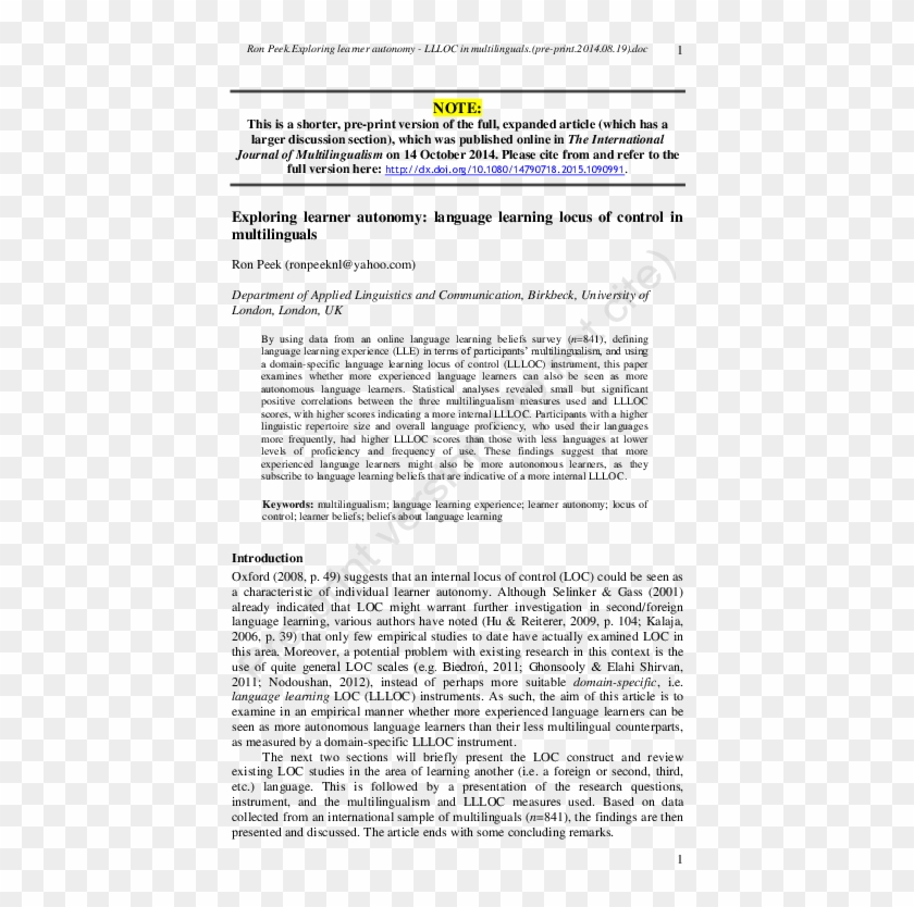 Pdf - Relationship Between Cognitive Structure And Learning Clipart