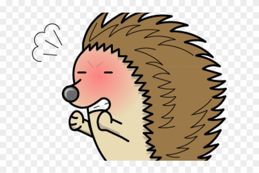 Porcupine Clipart Angry Cartoon - Cute Hedgehog - Png Download