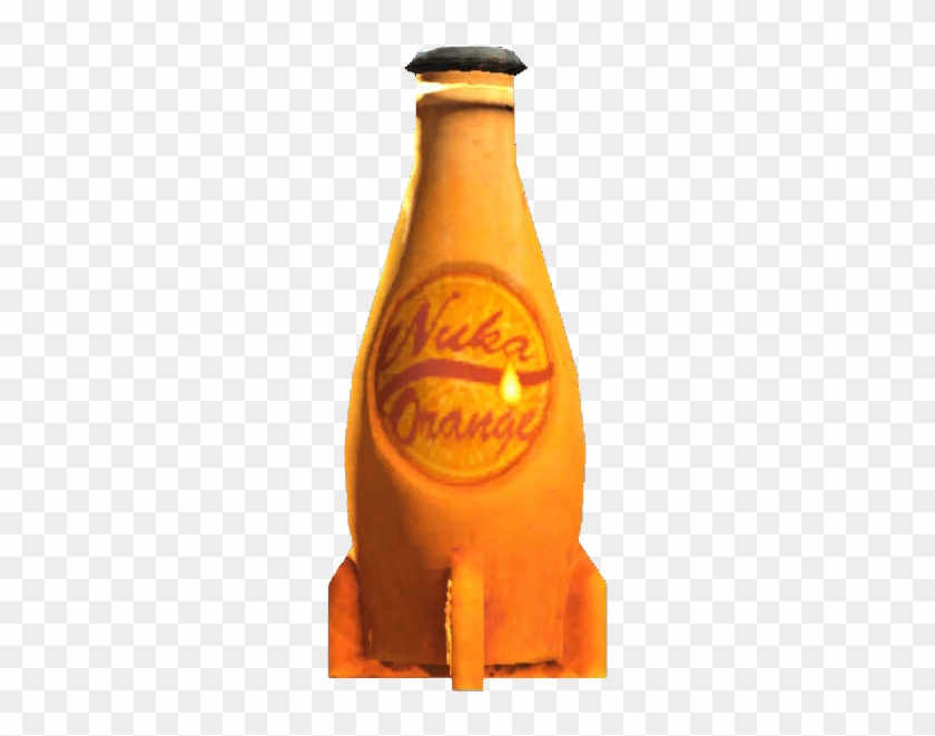 Nuka Cola Orange, Fallout - Glass Bottle Clipart