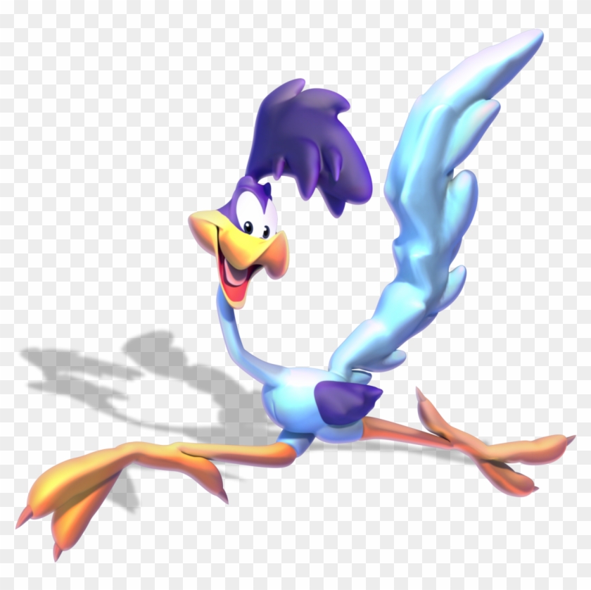 A Model Of Road Runner From The Looney Tunes - Cartoon Clipart
