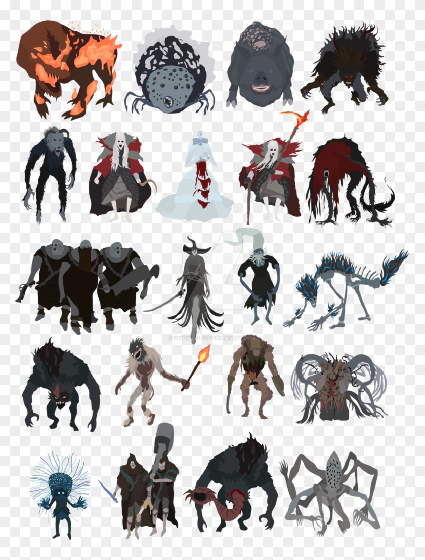 Bloodborne Clipart Monster - Bloodborne Boss Fan Art - Png Download