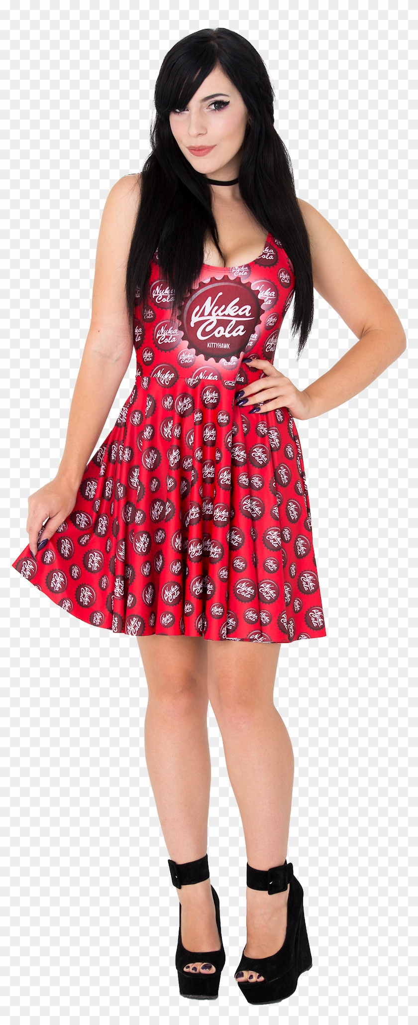 Kittyhawk Clothing Nuka Cola Skater Dress $75 Aud - Nuka Cola Dress Clipart #2461274