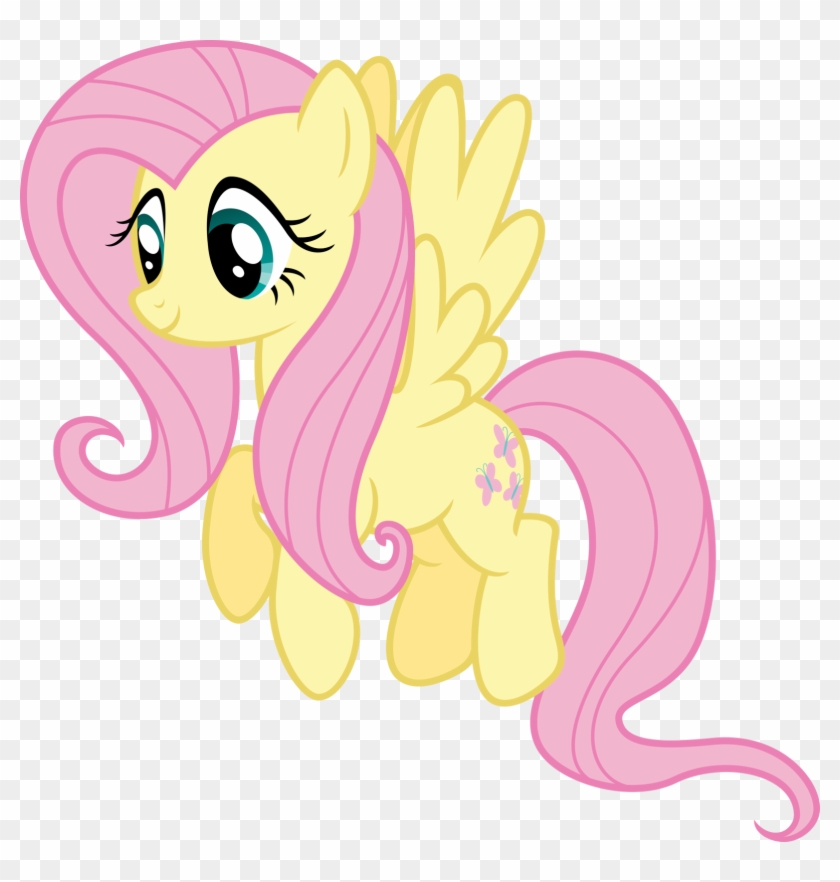 Fluttershy Is A Yellow Pegasus Pony And Is One Of The - Princess Cadence And Fluttershy Clipart