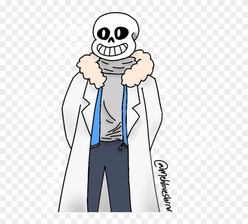 Another Sans But In A Lab Coat Hint - Cartoon Clipart #2461388
