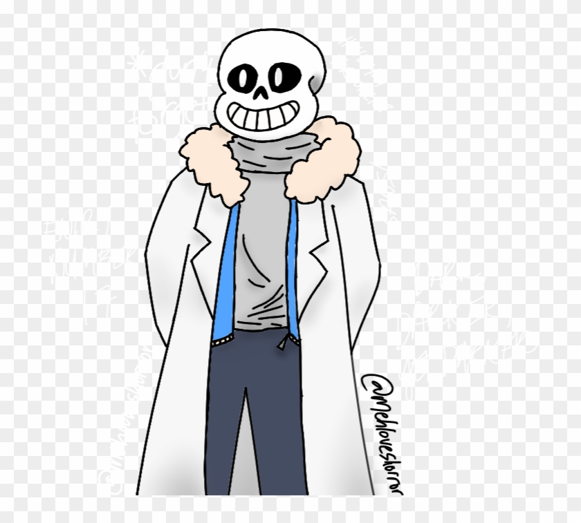 Another Sans But In A Lab Coat Hint - Cartoon Clipart