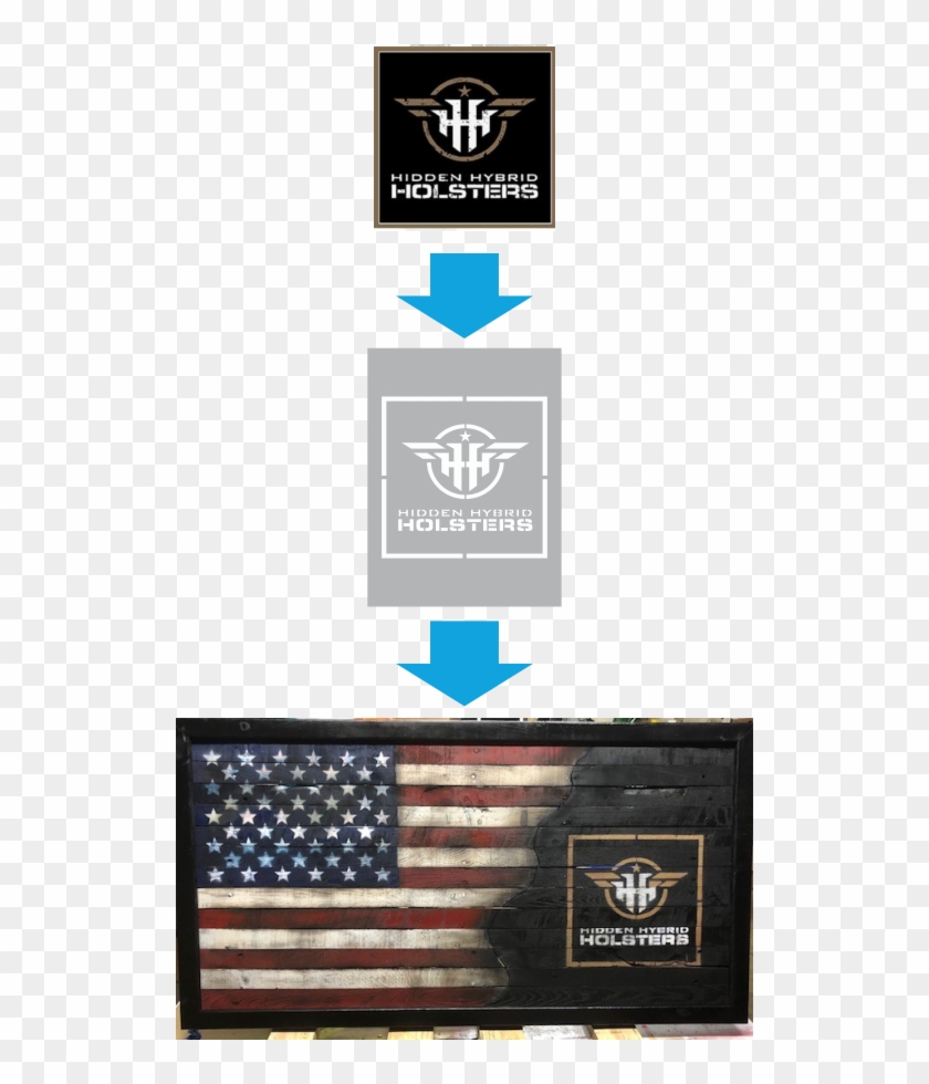 Single Layer Stencil For Multi Color Painting, This - Flag Of The United States Clipart #2461421