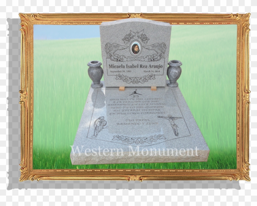 Upright Monument With Ledger, Restheaven Park, Gltndale, - Queen Of Heaven Catholic Cemetery & Funeral Home Clipart