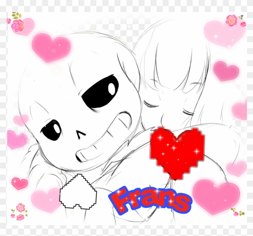 #frans #undertale #sans #frisk #friskxsans #pikachueskarly - Cartoon Clipart