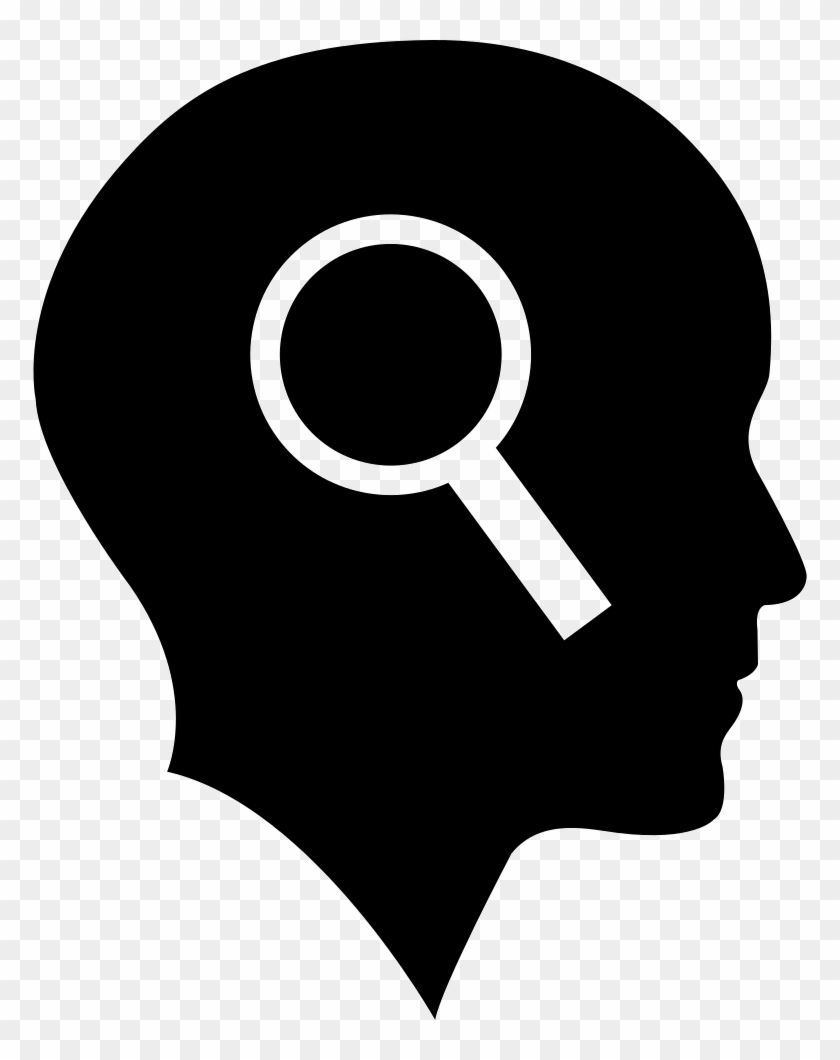 Bald Head With Magnifying Glass Comments - Icon Head Question Mark Clipart
