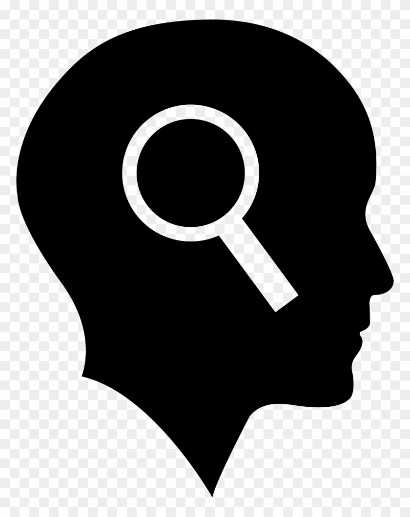Bald Head With Magnifying Glass Comments - Icon Head Question Mark Clipart #2461742
