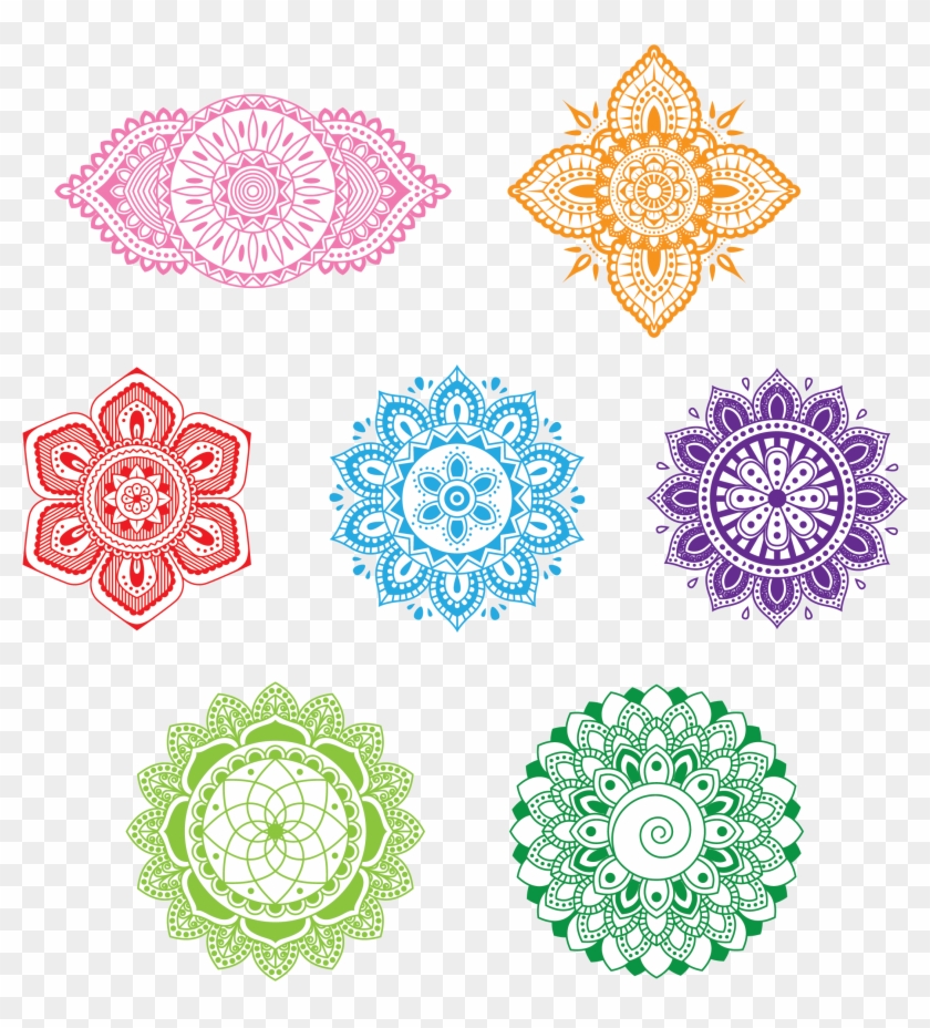 The Seven Chakras - Chakra Design Clipart