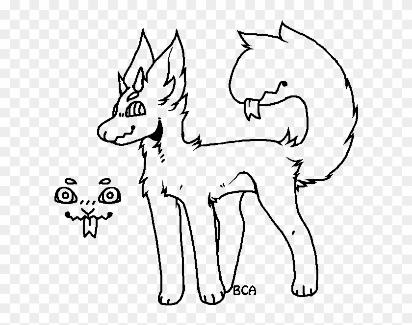 Monster Doge F2u Lineart - Monster Dog Base Clipart #2462186