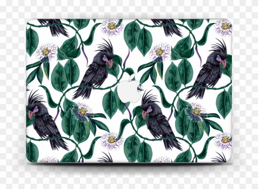 Flowers & Cockatoo Skin Macbook Air 13” - Chickadee Clipart #2462465