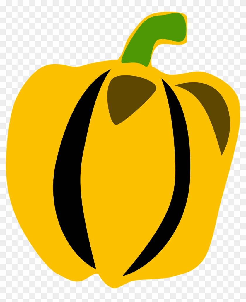 Bell Pepper Capsicum Yellow Png Image Clipart #2462757