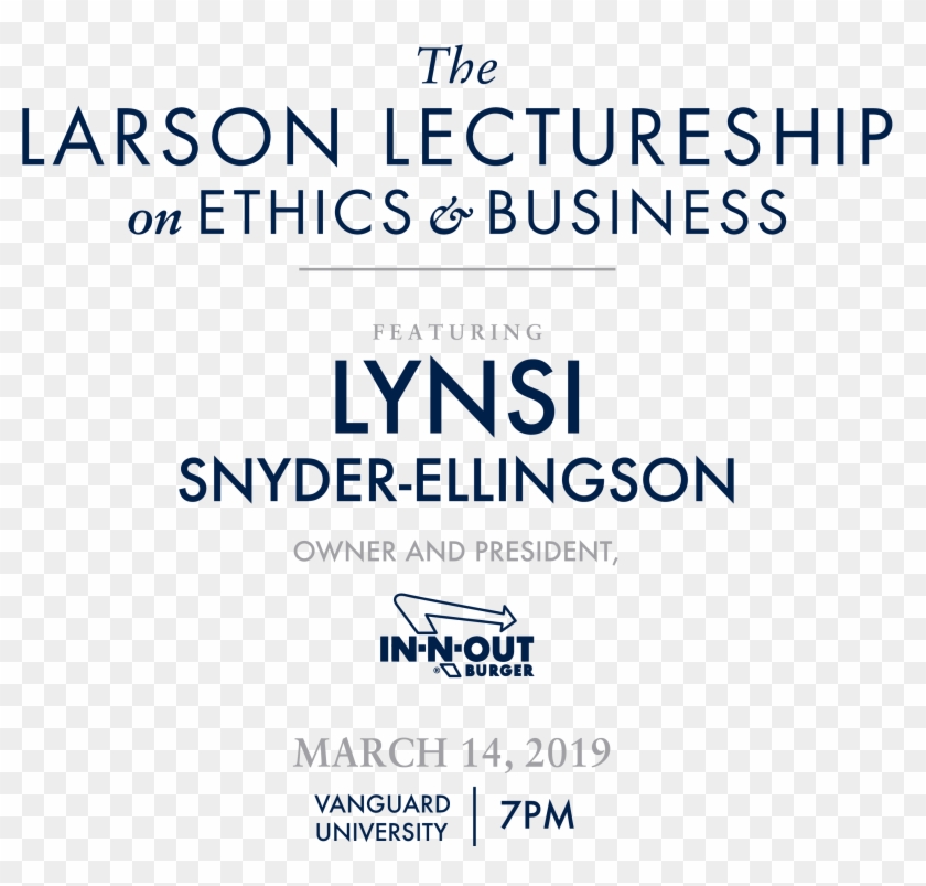 Presented By Vanguard's Renowned Department Of Business - N Out Burger Clipart