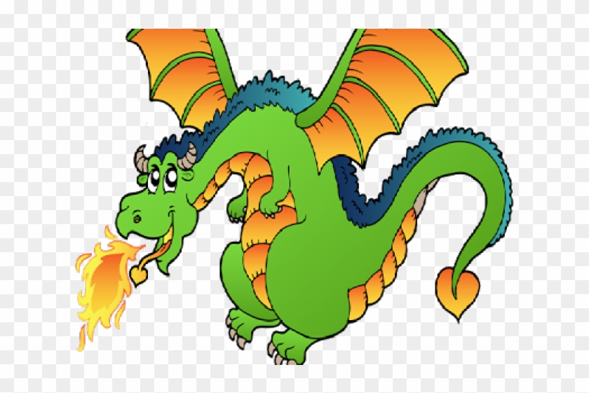 Little Dragon Clipart Fire Dragon - Dragon Breathing Fire Clipart - Png Download #2463276
