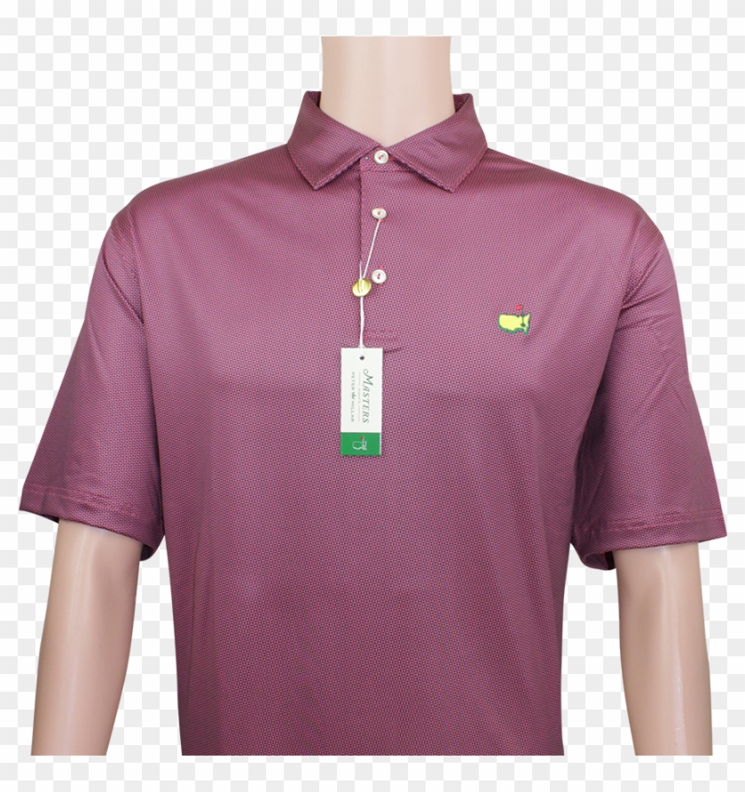 Masters Pink Triangle Pattern Peter Millar Performance - Polo Shirt Clipart #2463389