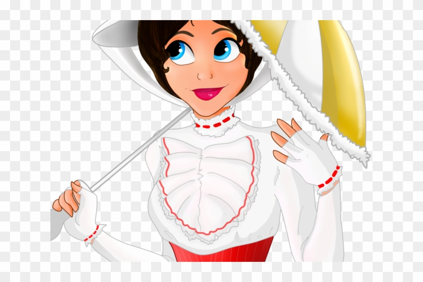 White Dress Clipart Mary Poppins - Mary Poppins Png Disney Transparent Png
