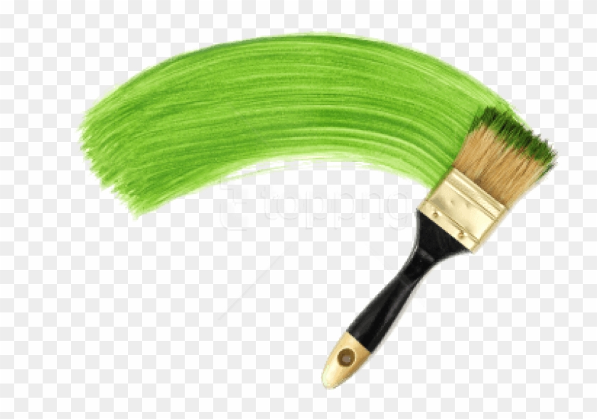 Free Png Download Green Line Paint Brush Png Images - Green Paint Brush Clipart Transparent Png